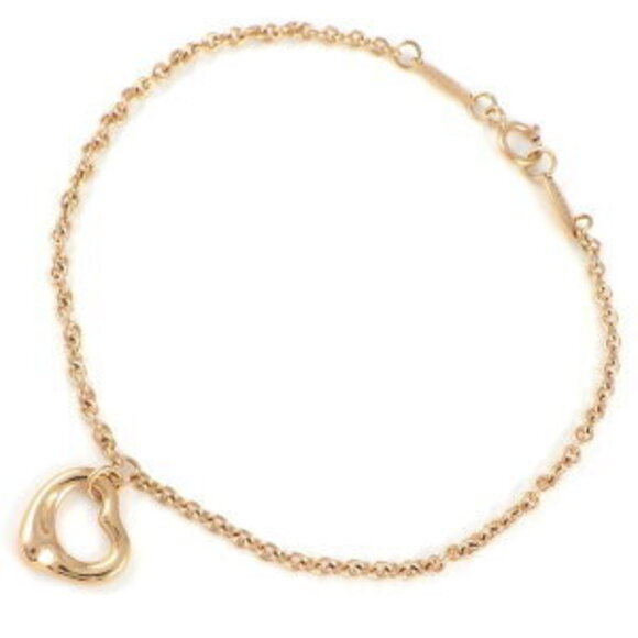 Tiffany Handbags - Tiffany Co Open Heart Bracelet Gold